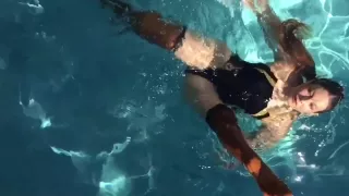 Slick Body And Pointed Toes Pool Socks And Pvc Swimming Costumes