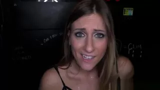 Glory hole skank receives two facials