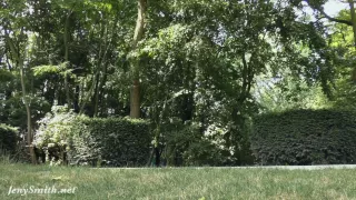 Invisible nakedness in the city. Body Art with public nude by Jeny Smith