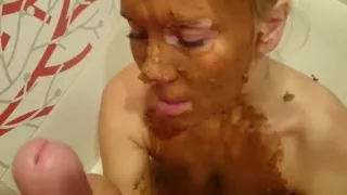 - Dirty very deep blowjob with