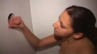 Gloryhole cum swallowing
