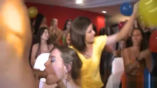 Racy and rowdy orgy party