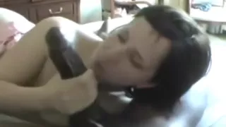 white girl sucking black dick