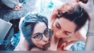 The hottest double blowjob I have ever seen