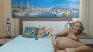 Lovable Blonde Hottie Rubs And Fucks Her Vagina