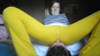 Amateur Yoga Pants Facesitting