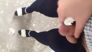 Shemale Masturbating In Public