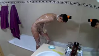 Busty Brown Goddess Bath Time