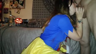 Snow White gets her tight little teen pussy filled with big dick