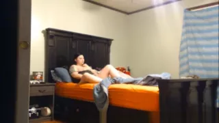 Voyeur Cam Catches Chubby Girl Masturbating
