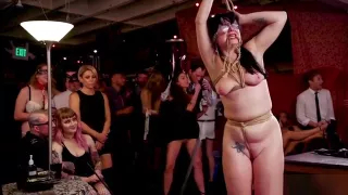 Milf and ebony anal fucked at orgy party