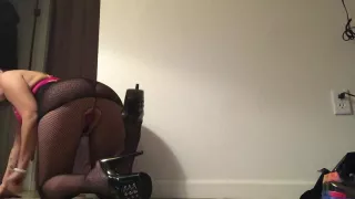 Fishnets and Stripper Heels Sexy Tease Feet POV