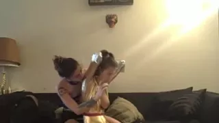 teen sub slut forced smoking by lesbian teen Mistress