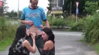 Public Sex - Threesome With A Pregnant Woman