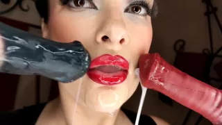 Rubber Slut Love Fucking All Holes Facial And Double Penetration By Exotic Dildos