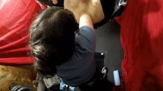 Super Deep Elbow Anal Fisting In Sex Swing