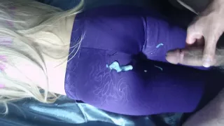 Please Cum My Shiny Leggings