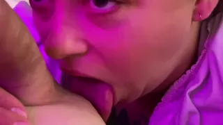 Amateur Edging Blowjob With Cum Licking