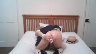 mature sissy schoolgirl displayed and toys for Daddy