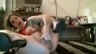 Wild Teen Monster Dildo Fisting Orgasm Cumming Homemade Amateur Bald Pussy XXX