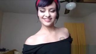 HOT Cam Girl Deepthroating WHOLE 11 Inch Dildo