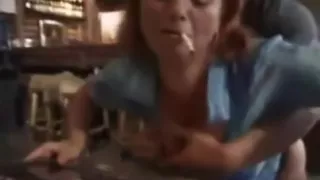 Mature Smoking and Banging in Bar