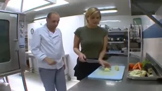 FLORENCE French Mature Fucks In The Restaurant Kitchen vPorn