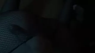 Masked slut blows and rubs cock all over her face