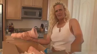 Kinky Extreme Ty blonde is jumping on a huge wiener