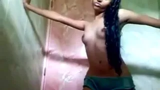 indian teen in shower with her boyfriend 
