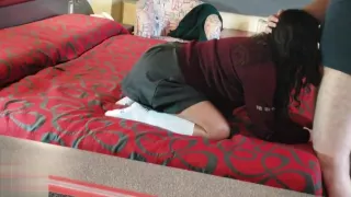 putita colegiala se escapa de clases para follar con su primo. Anny Kitty