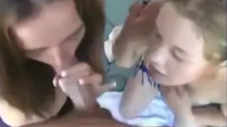 christine young sucking with a friend