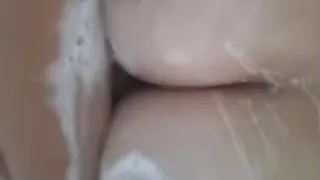 soapy tits in shower