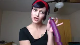 HOT Cam Girl Deepthroating WHOLE 11 Inch Dildo