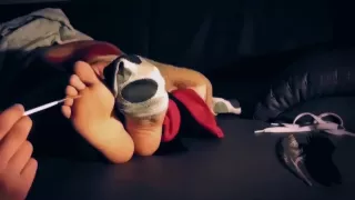 Wrapped in a blanket and tickled