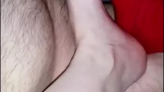 Sockjob and footjob with cumshot