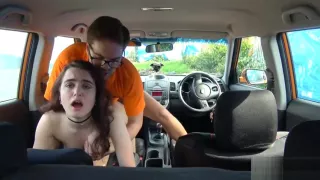 Pretty amateur babe Lola Fae fucked by driving instructor