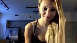 Blonde Beauty Sucks Her Teenage Boyfriend's Cock