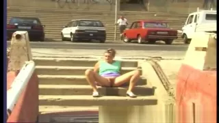 cute girls peeing in public