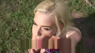 Cute blonde babe gets banged for a cash in public place