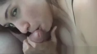 big titted amateur teen sucks and fuck in the car like a pro