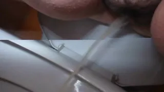 My hairy pussy on the toilet doing some needs