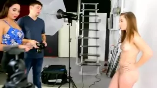 Brunette Beauty Getting Her Tits Out At Start Of Cash Stunt