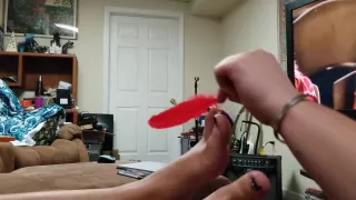 Lady Featherquill tickled by Beautiful Disaster