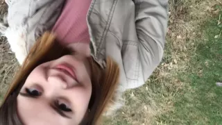 First time outdoor sex in the woods!