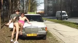 taxi driver fucks teen anal in public