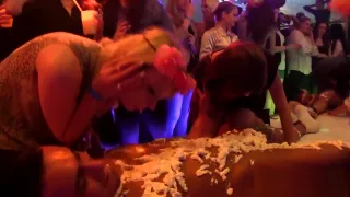 Creame soaked cfnm teen