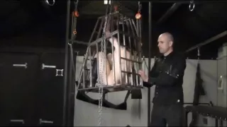 Amateur slavegirl in a cage