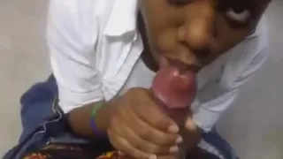 Black Babe Sucking My Boner