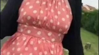 Maeva Outdoor Tgirl blinkend